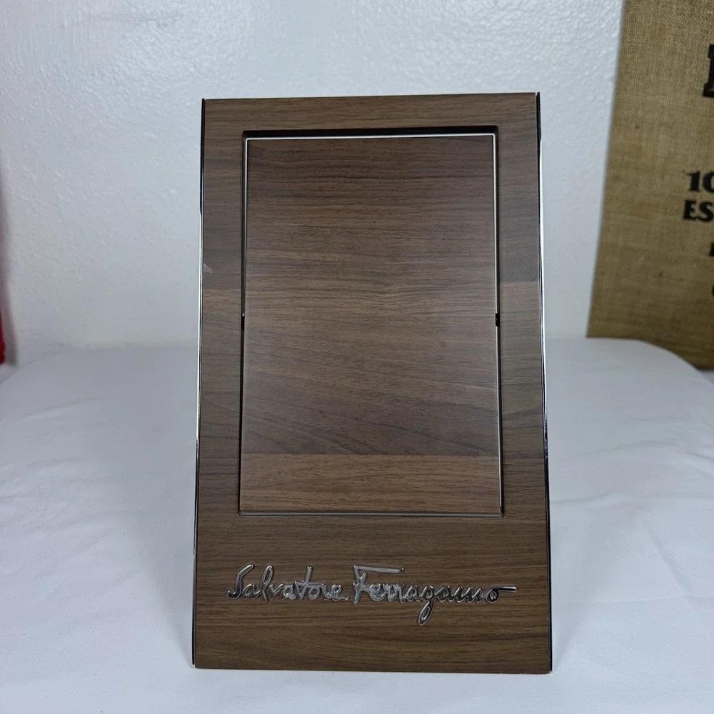 Salvatore Ferragamo Store Display Mirror For Sunglasses Dark Wood Spinning‎